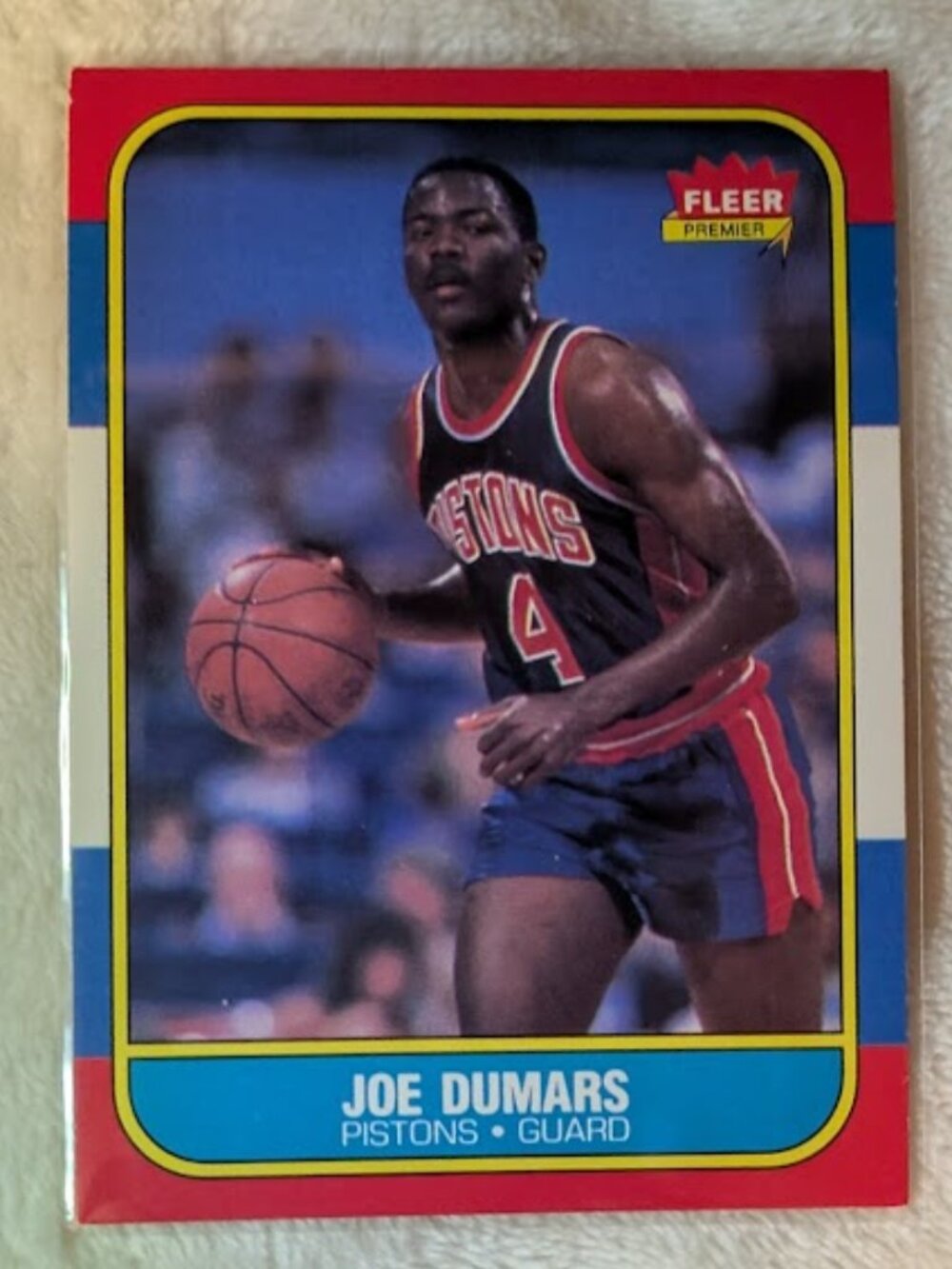 1986 Fleer JOE DUMARS #27
